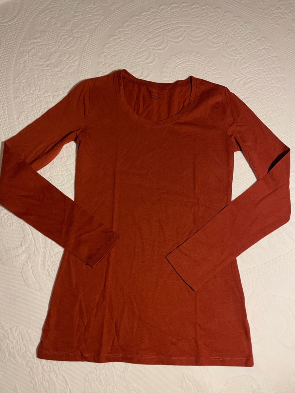 Kids Long Sleeve Tee - Rust